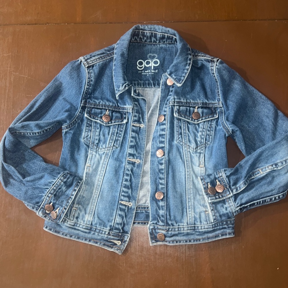 Vintage Gap 1989 jean jacket Medium kids size.